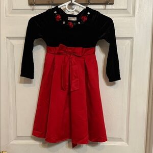 Chic Black and Red Kids Formal Dress